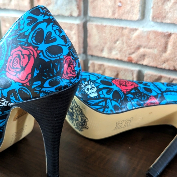 Iron Fist Muerte Punk 4" Peep Toe Heels US5/36 - Picture 8 of 14